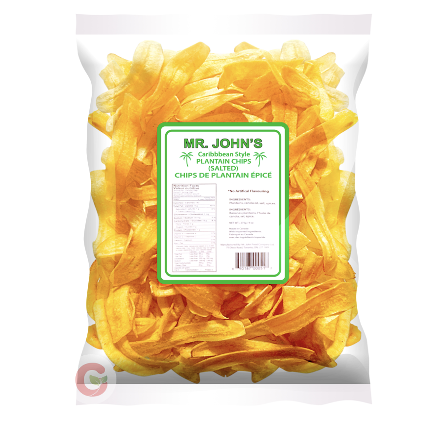 Mr John's Salty Caribbean Plantain Chips 200g
