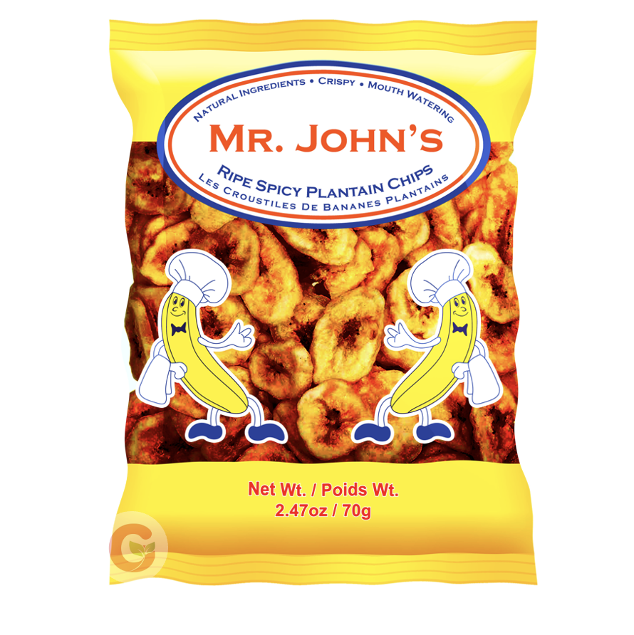 Mr John's Spicy Caribbean Plantain Chips 200g