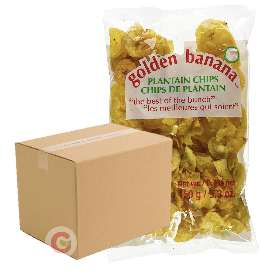 [B075563] Golden Banana Plantain Chips Box (150g)